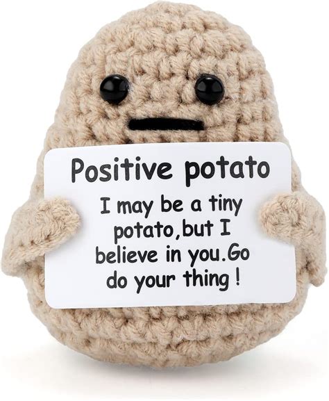 positive potato crochet gift